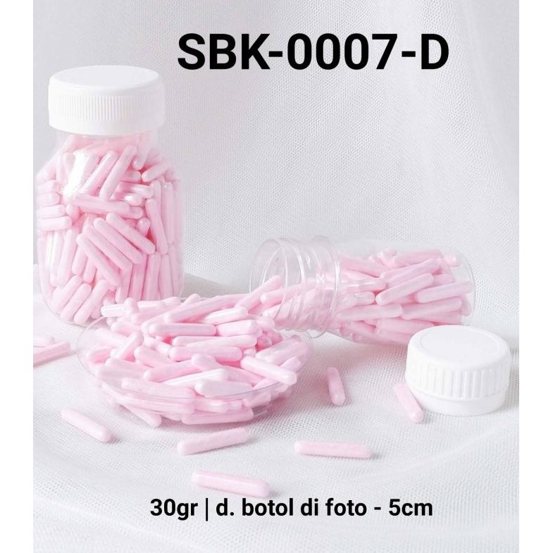 

<<<<<] SBK-0007-D Sprinkles sprinkle sprinkel 30 gram kapsul meses pink