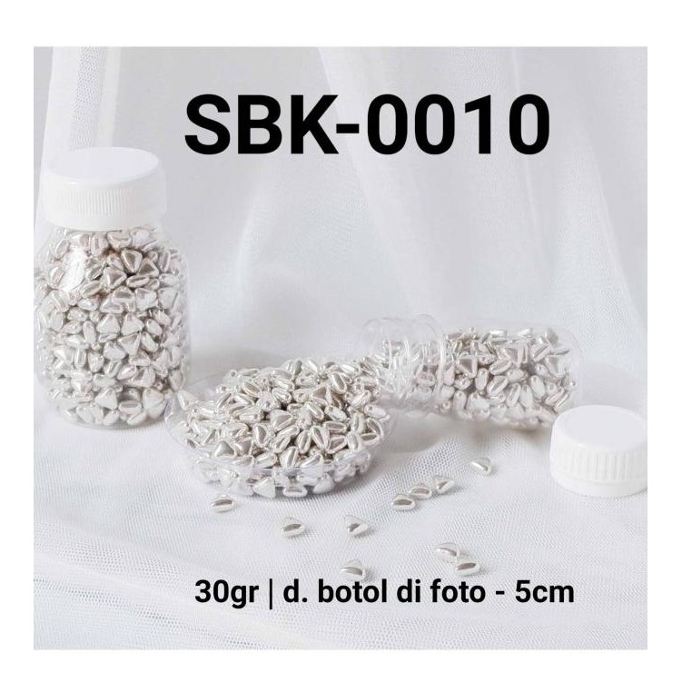 

+++++] SBK-0010 Sprinkles sprinkle sprinkel 30 gram hati perak silver