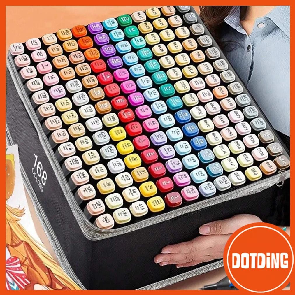 

RB [COD] Touch 168/120/80/60/48/36/24 Warna Warni Spidol 1 Set Umum Sketsa General Marker Set Animation Markers 2 Tip Sketch Marker