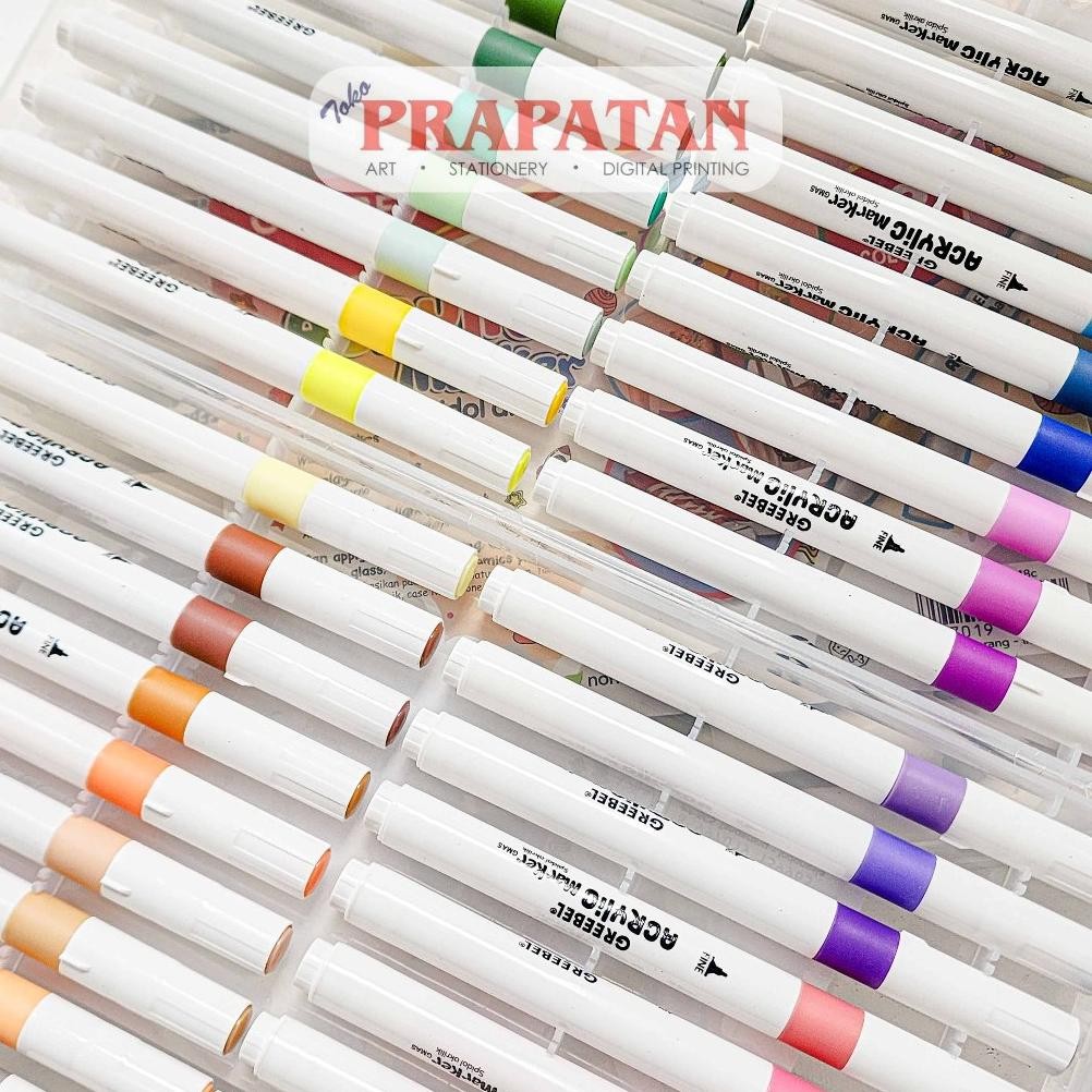 

RB Greebel Acrylic Marker Set GMAS 12-24 Warna | Spidol Akrilik