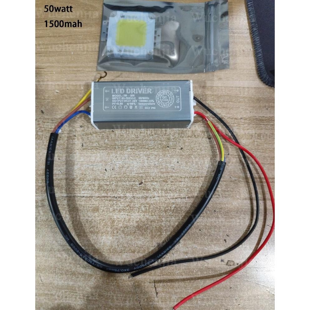 HJK Trafo led pju cobra 100w 50 watt + mata led 50watt / driver led 50w /100w chip 50 w Lampu led pj