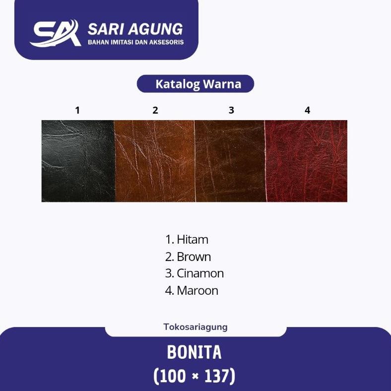 SY Bonita (Meter) Bahan Kulit Sintetis Untuk Tas Dompet Sandal