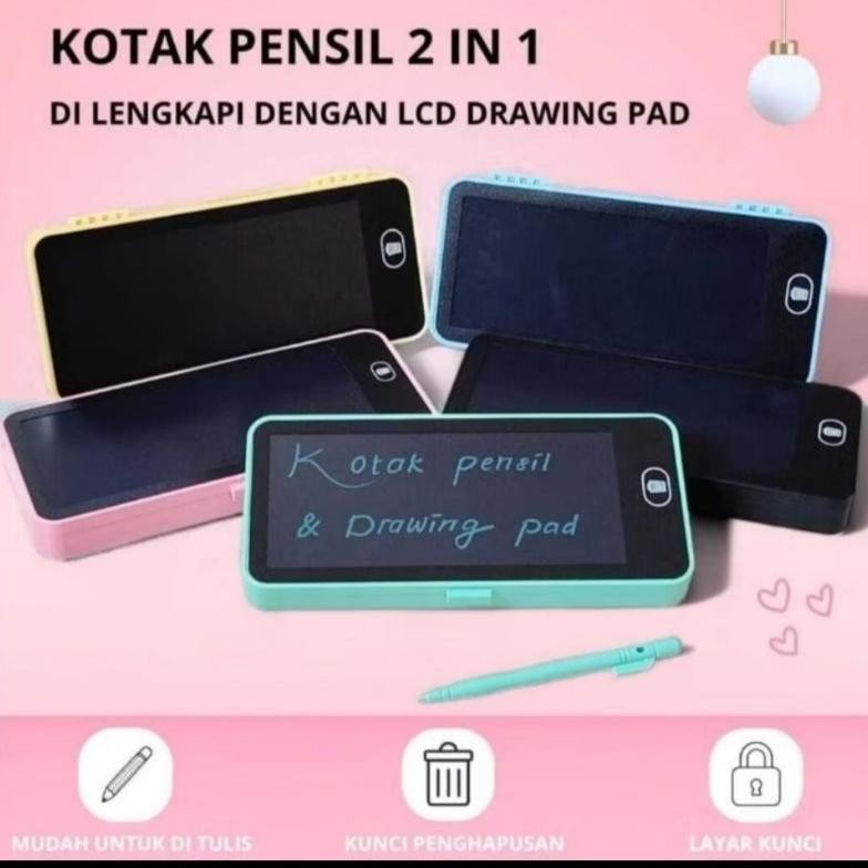 

Gr-8 Kotak Pensil 2 In 1 Di Lengkap Dan Lcd Drawing Pad