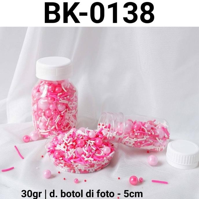 

*#*#*#] BK-0138 Sprinkles sprinkle sprinkel 30gr 30 gram mutiara mix pink