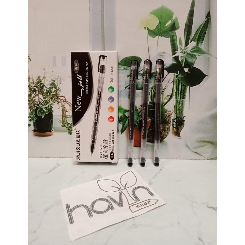 

''Terlaris" (12Pc) Pen Gel Zui Xua 0.4 Mm/Pena Gel Zuixua Murah