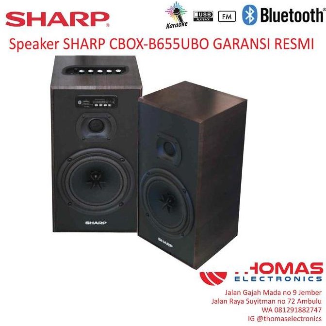 Speaker Aktif Sharp Cbox B655Ubo / Cbox 655 Ubo New Stok