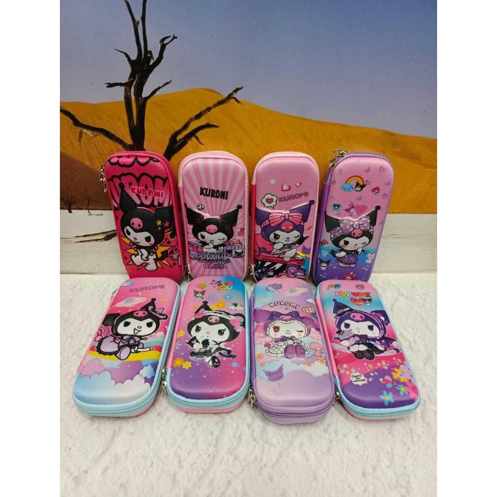 

''Terlaris" Kotak Pensil Bahan Kain Timbul 7D Dimensi/Pencil Case Anti Air Waterproof Murah