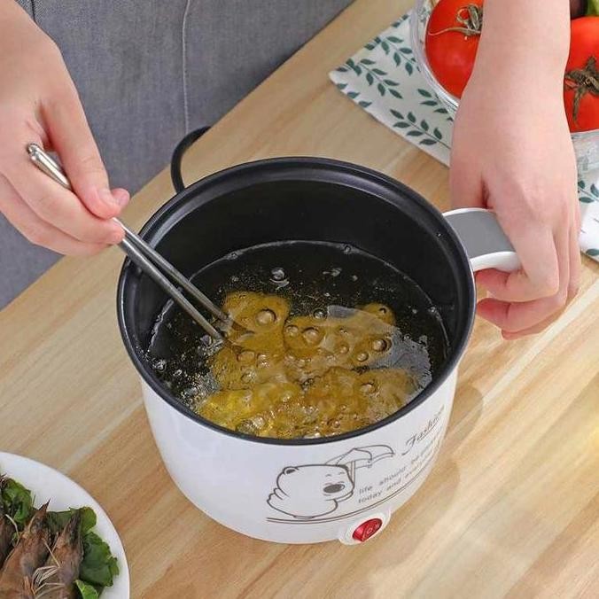 Cooker Elektrik Praktis Panci Traveling Mini Alat Masak Untuk Anak Kos