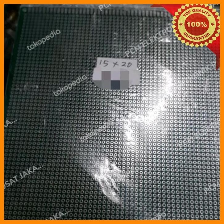 [PEP] PCB BOLONG LUBANG TITIK DOUBLE LAYER HIJAU 15X20 CM 20CM TERBESAR