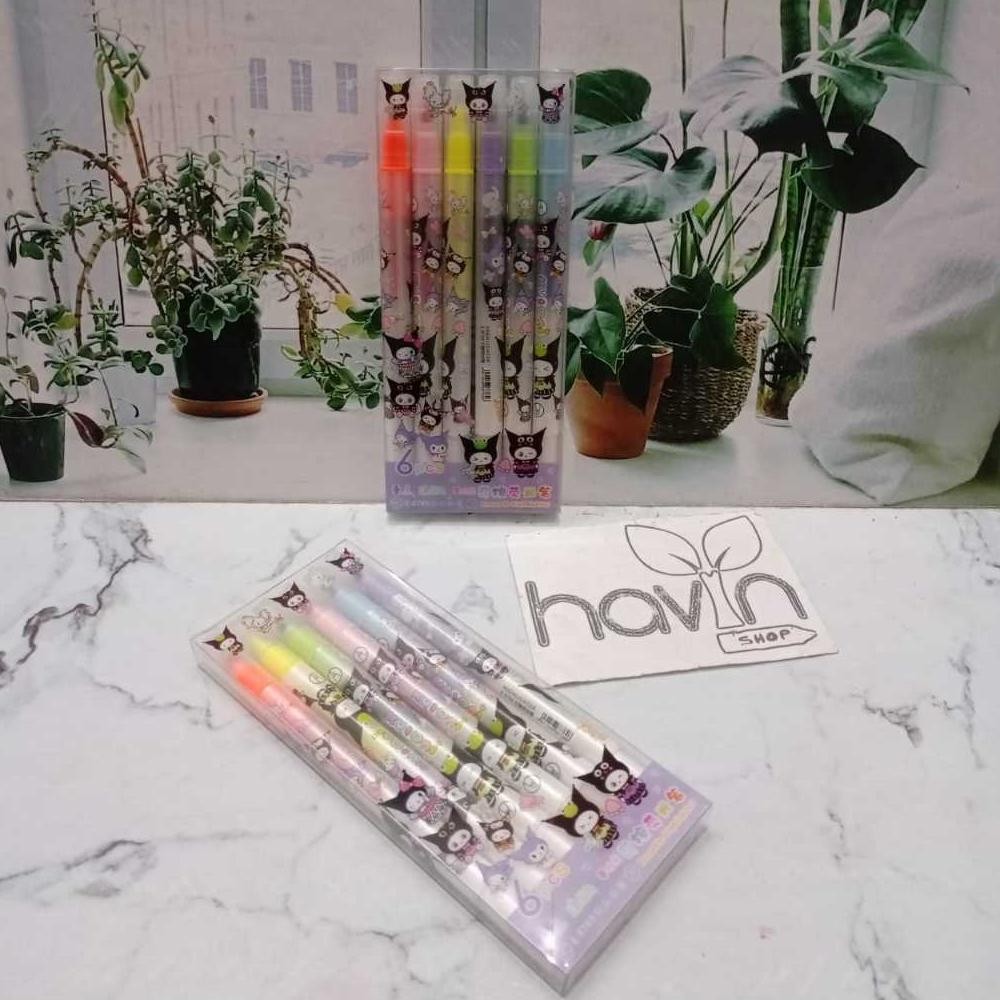 

''Terlaris" Highlighter Bisa Hapus/Highlighter Erasable Penanda Pewarna Hl 69 Kuromi Murah