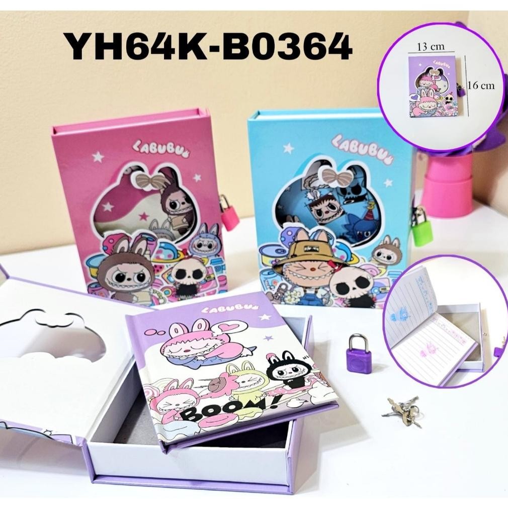 

''Terlaris" Diary Ada Gembok/Diary Anak/Buku Harian/Buku Catatan Labubu Murah