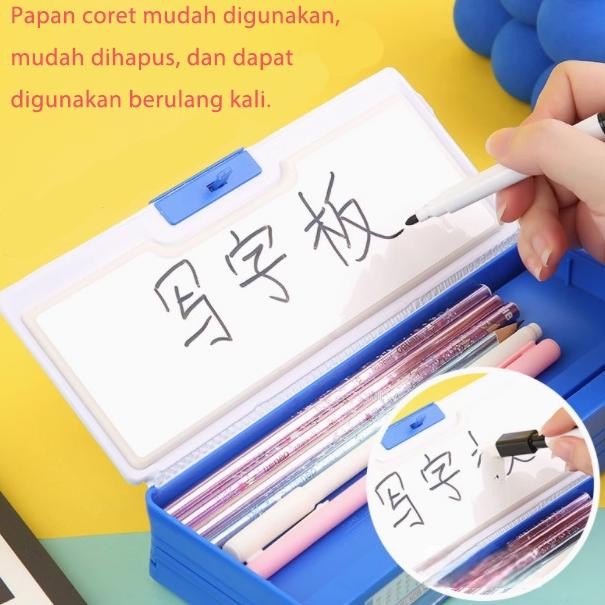 

Vb-8 Kotak Pensil/Kotak Pensil Dua Lapis Multifungsi Kapasitas Besar/Kotak Pensil Password Sanrio