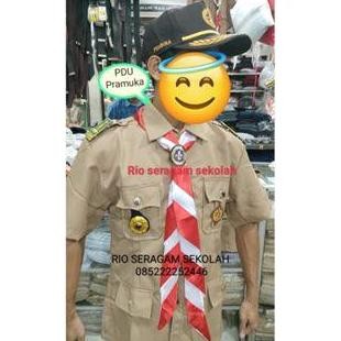 1 stel SERAGAM PRAMUKA PDU PEMBINA LAKI LAKI / PRAMUKA PDU PEMBINA
