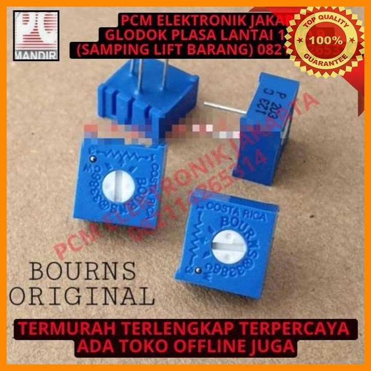 [PEP] TRIMPOT VR BOURNS 3386 COSTARICA ASLI ORIGINAL 500 K 500K OHM 500KOHM