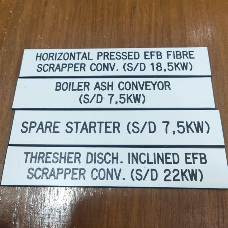

Jy-56 Dfg-88 Nameplate Panel Mesin / Panel Mesin / Nameplate Mesin / Panel Gravir Original
