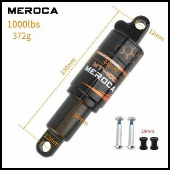 Meroca Rear Shock 190Mm Rear Shock Oil Spring 190 Sepeda Mtb