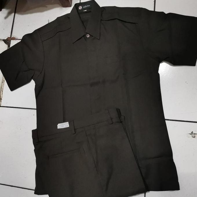 Setelan Safari Satpam Baru /Seragam Setelan Satpam/Safari buat Satpam