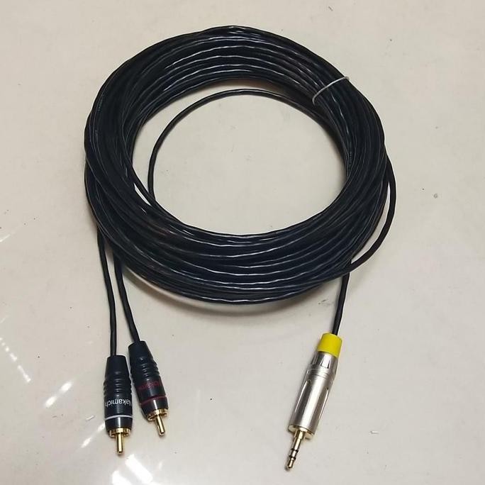Kabel Audio 2Rca Nakamichi To Mini Stereo Panjang 15M Original New Stok