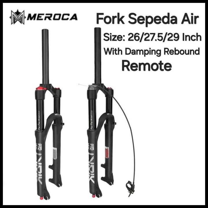 Meroca Fork Air Angin Suspensi Sepeda Mtb Fork Os Lurus Damping Reboun