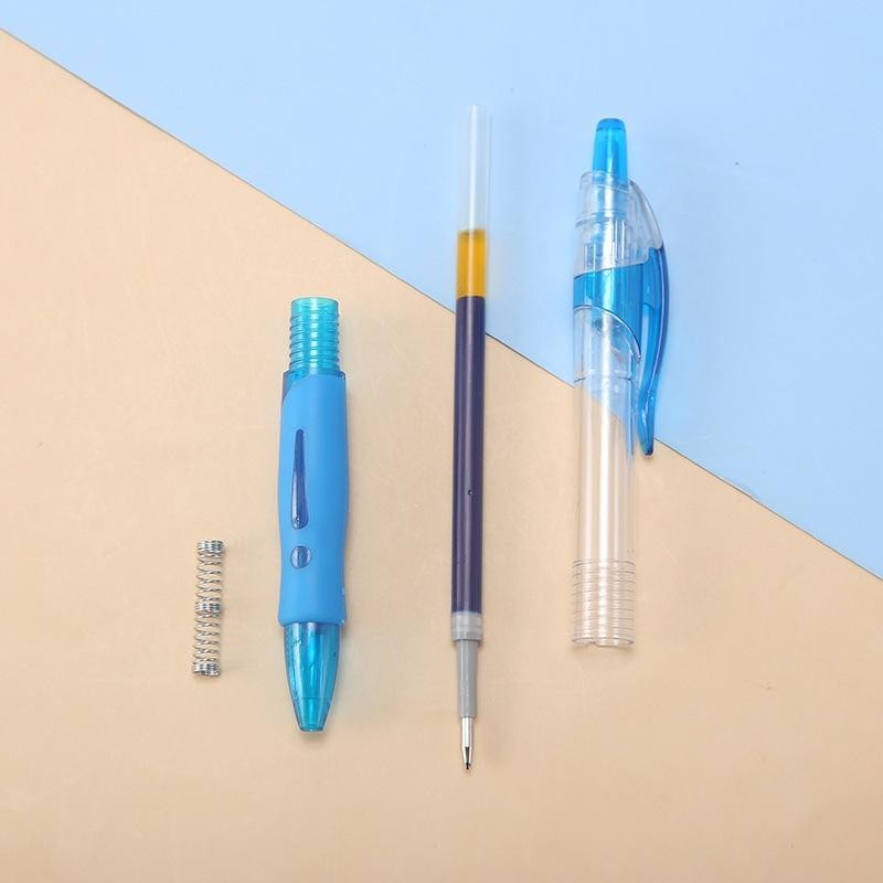 

Zbh Pulpen Standard Cetekan Transparant Pena Gel 0.5Mm Alat Tulis Kantor Sekolah Pen Pencet Tinta Cair Bolpoint Polos Murah