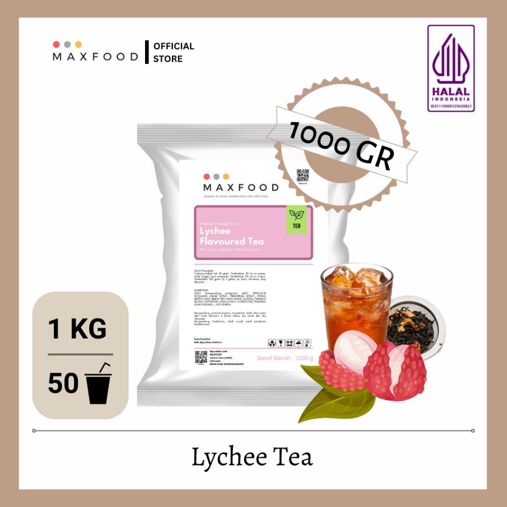 

NEW PRODUCT MAXFOOD - LYCHEE TEA/ TEH LECI/ BUBUK MINUMAN TEH RASA LECI 1 KG NATURES TOUCH.