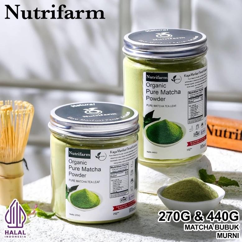 

Hf Bubuk Nutrifarm Matcha Powder 270 Gr Minuman Pure Premium