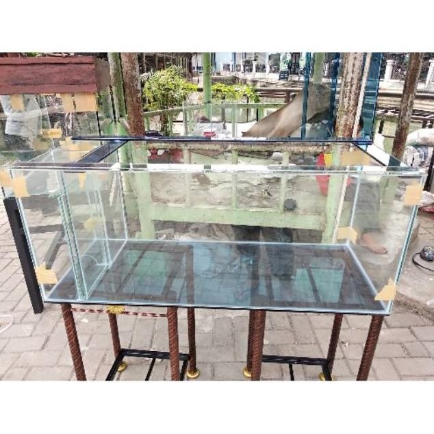 DLC - AQUARIUM KACA UKURAN 100X40X40CM FILTER SAMPING