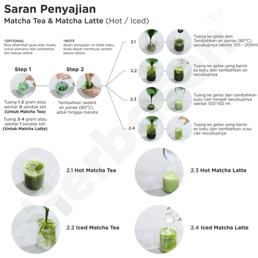 

Pure Japanese Matcha Powder 500 Gram 100% Bubuk Murni Tanpa Gula 100% Asli & Halal Asli Import Dari Uji Jepang Grade A Premium - Herbasen
