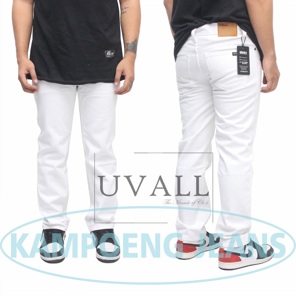 Celana Jeans Panjang Pria Reguler Standar Original UVALL / Celana Jeans Original Uvall