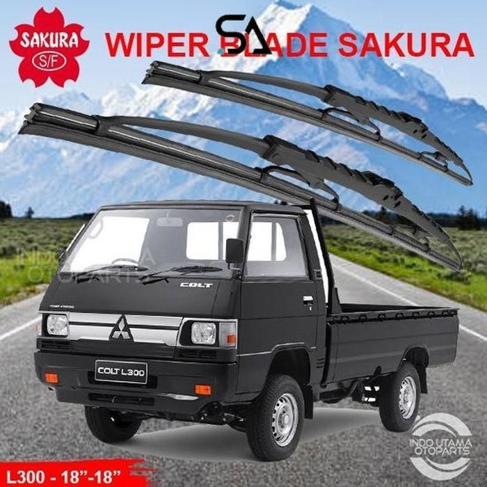 Promo Wiper Kaca Depan Mitsubishi L300 Wiper Mobil Sakura 18-18