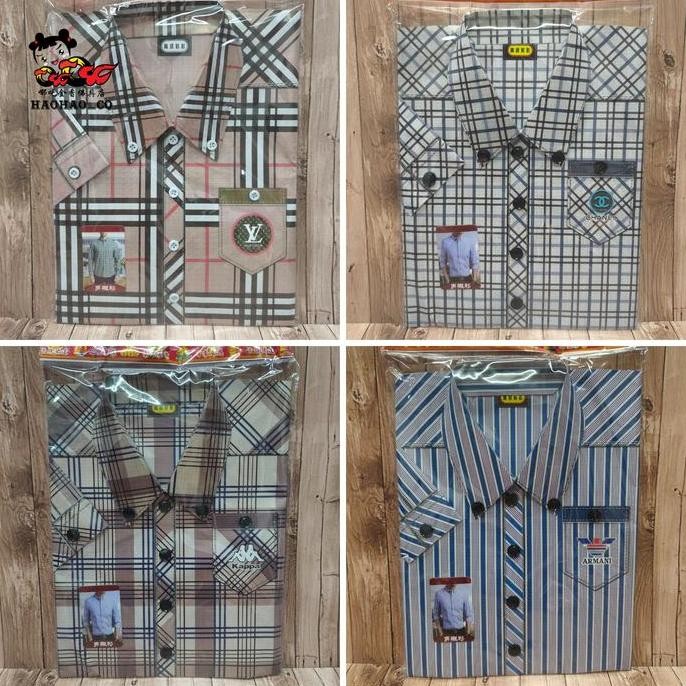 Produk Unggulan] Kertas Sembahyang Baju Kemeja Lengan Panjang Pria / Cowo / Laki - Laki Lengan Panja