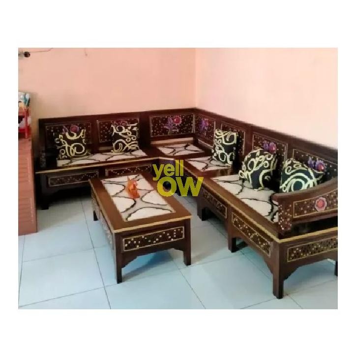 Kursi Sofa Ruang Tamu Minimalis Modern Kayu Jati Asli Jepara