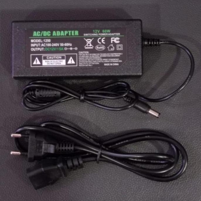 ADAPTOR 5A 12V ORIGINAL ADAPTOR 12V 5A MURNI ADAPTOR CCTV DVR 5A 12V