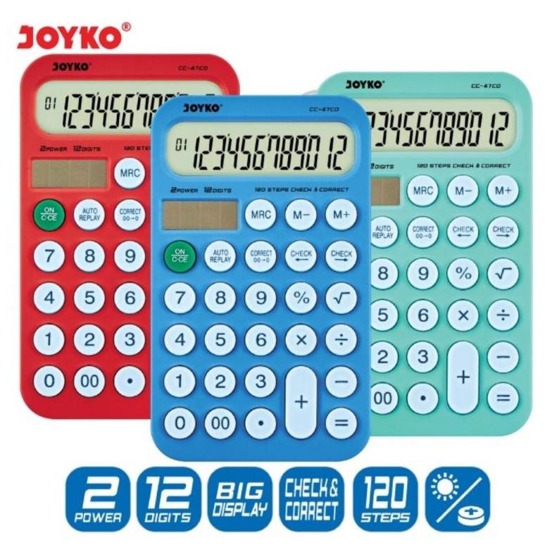 

Super Seller Tru-63 Kalkulator Joyko Cc 47Co - Calculator Check & Correct (Bisa Cek Ulang) Termurah