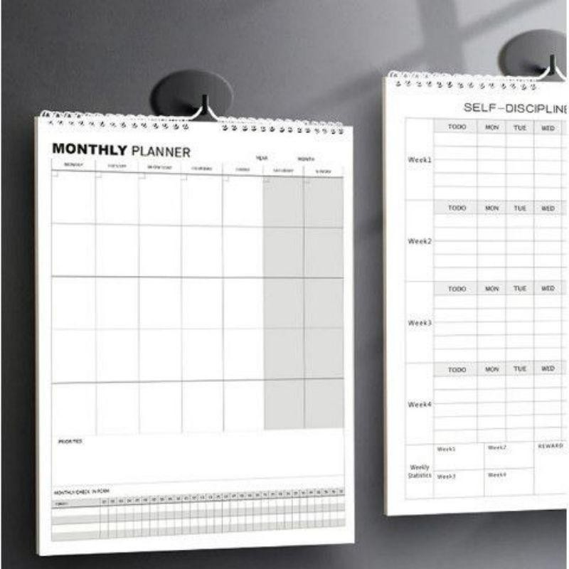 

Weekly Planner Dan Monthly Planner Agenda Mingguan Isi 8 Lembar Planner Loose Leaf Goal Setting
