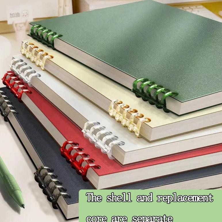 

Loose Leaf Notebook Refillable Page Diary Planner Office School Supplies Stationery Cute Gel Pen Student Writing A5 Kawaii Shell