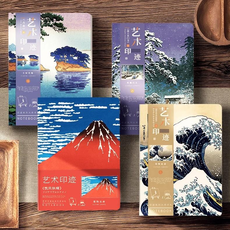 

Japanese Aesthetic Notebook Famous Painting By Hokusai Journals Blank Inside Diary Planner Student School Supplies