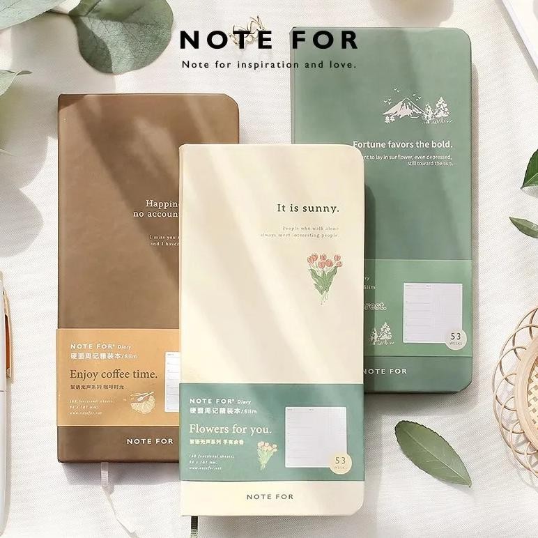 

Weekly Journal Handbook Silent, Literary And Artistic, Fresh And Retro, Slim Weekly Plan Book Notebooks Planner