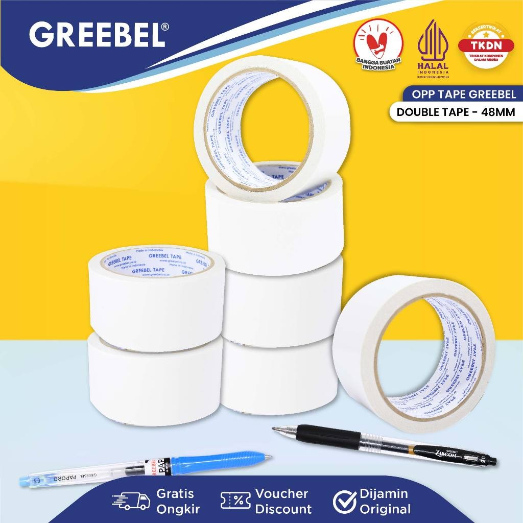 

GREEBEL Opp Double Tape Double tip / Lakban Isolasi