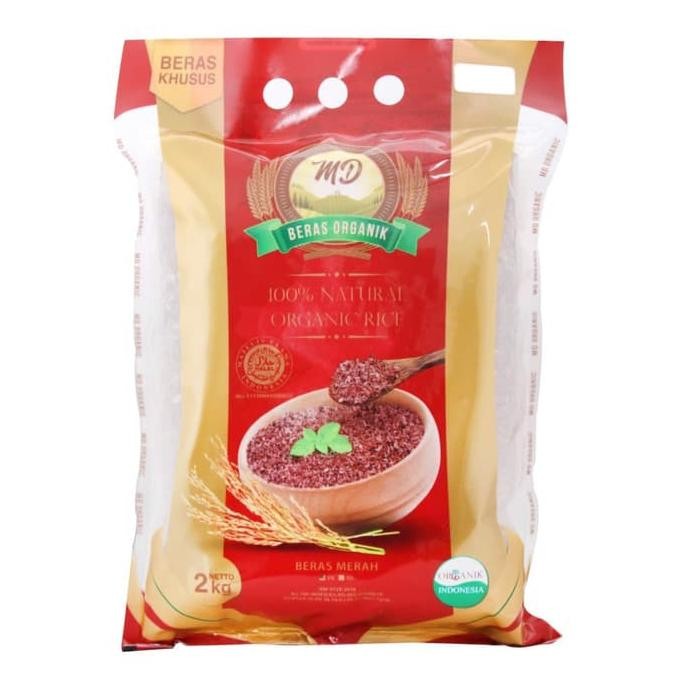 

Organic Red Rice Kupas Kulit - Beras Organik - Beras Merah - Beras Diet - Beras Sehat - MD 2kg