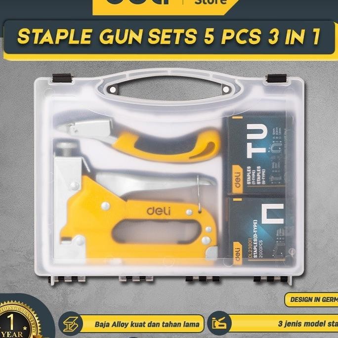 

Deli Taple Gun Et 5 Pc 3 In 1 Tapler Taple Edl238105