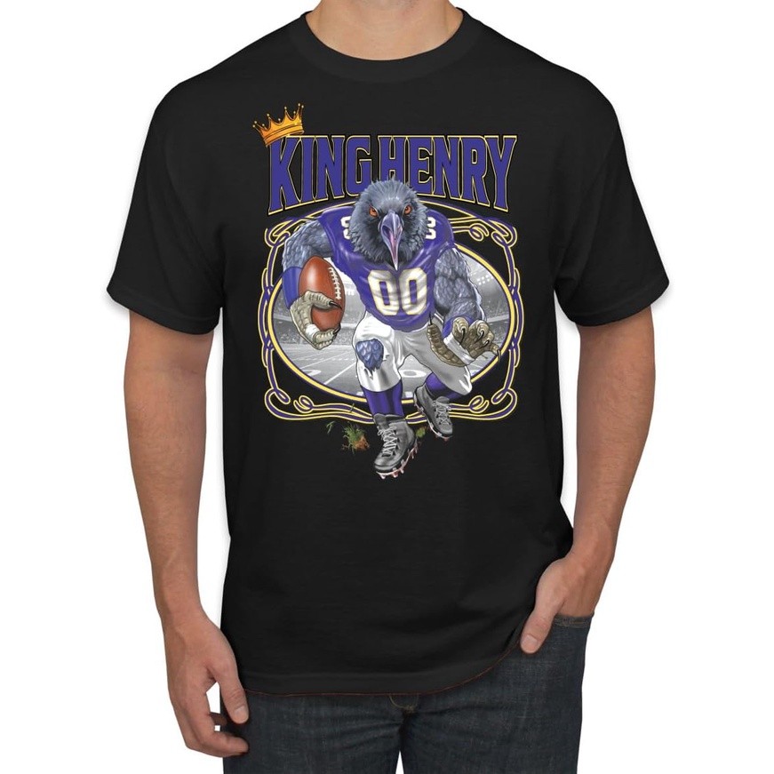Penggemar Baltimore | BAL Fantasy Football Sports Kaos Grafis Pria