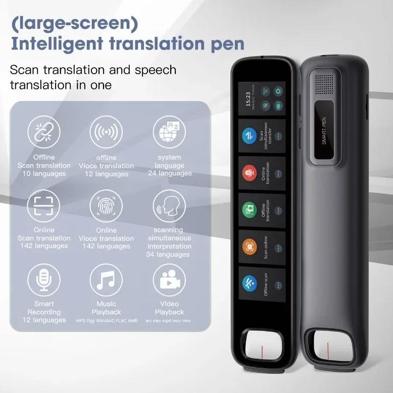 

Polish Hebrew Thai Vietnames Read Scan Offline Voice Translation Pen 3.76Inches 142Language Online Offline Translator Dictionary