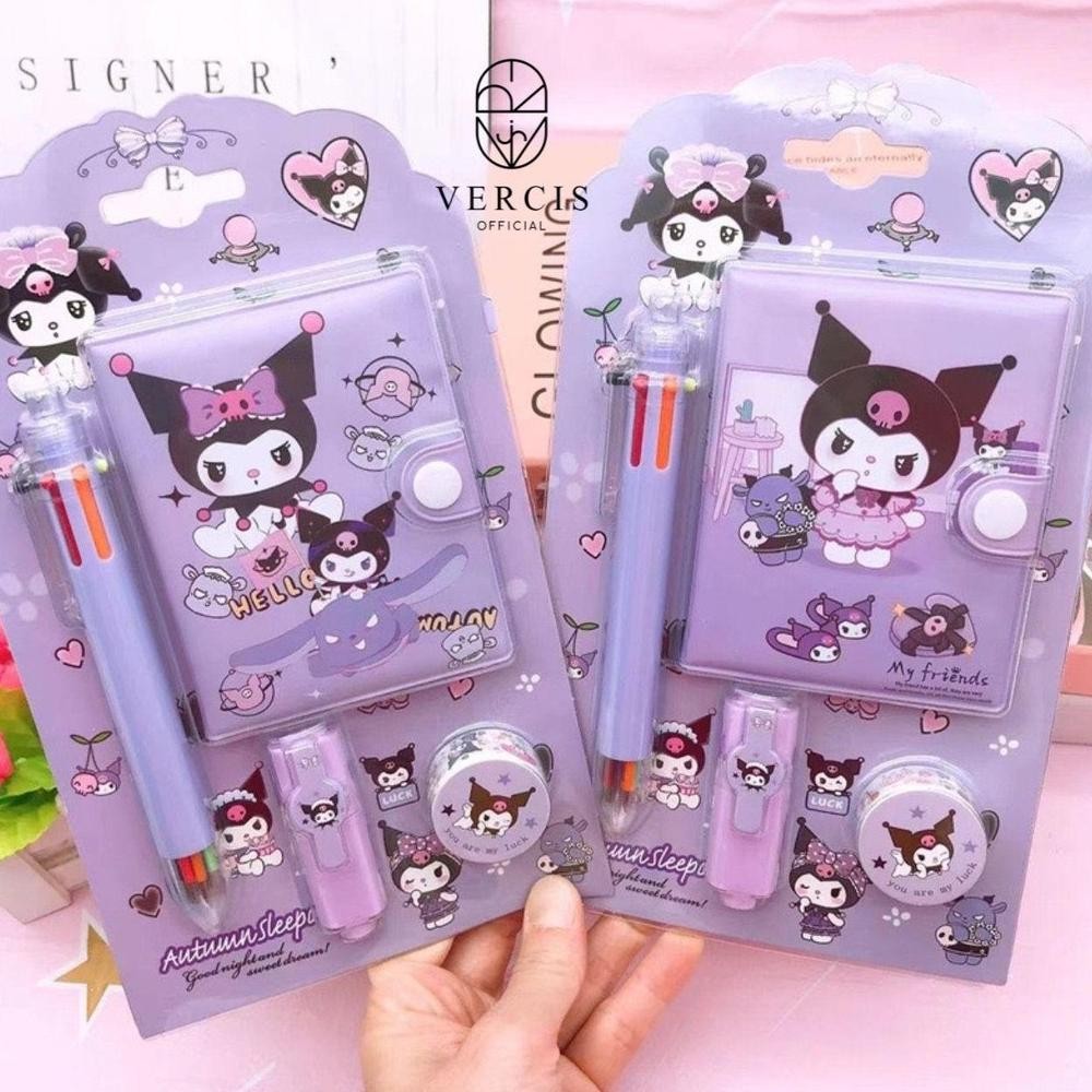 

READY STOCK Buku Diary 4in1 Buku Memo Anak Sekolah Notebook Alat Tulis Anak Hadiah Ulang Tahun Anak kado Anak Souvernir