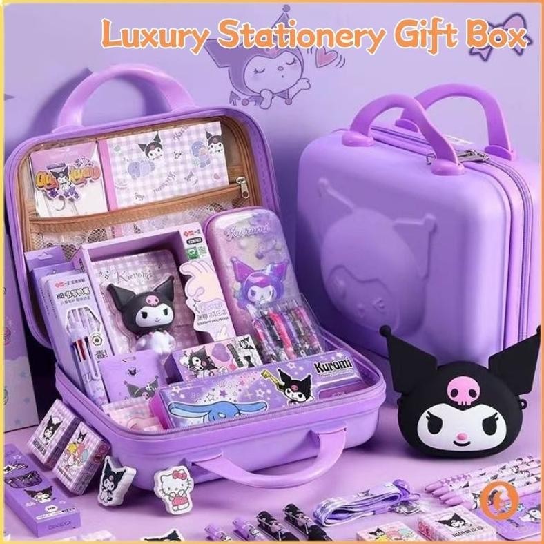 

READY STOK [Penjual Lokal] Sanrio Stationery Set | Lengkap Kotak Pensil Alat Tulis Set | Diary Book Set | Kotak Hadiah Anak Siap kirim