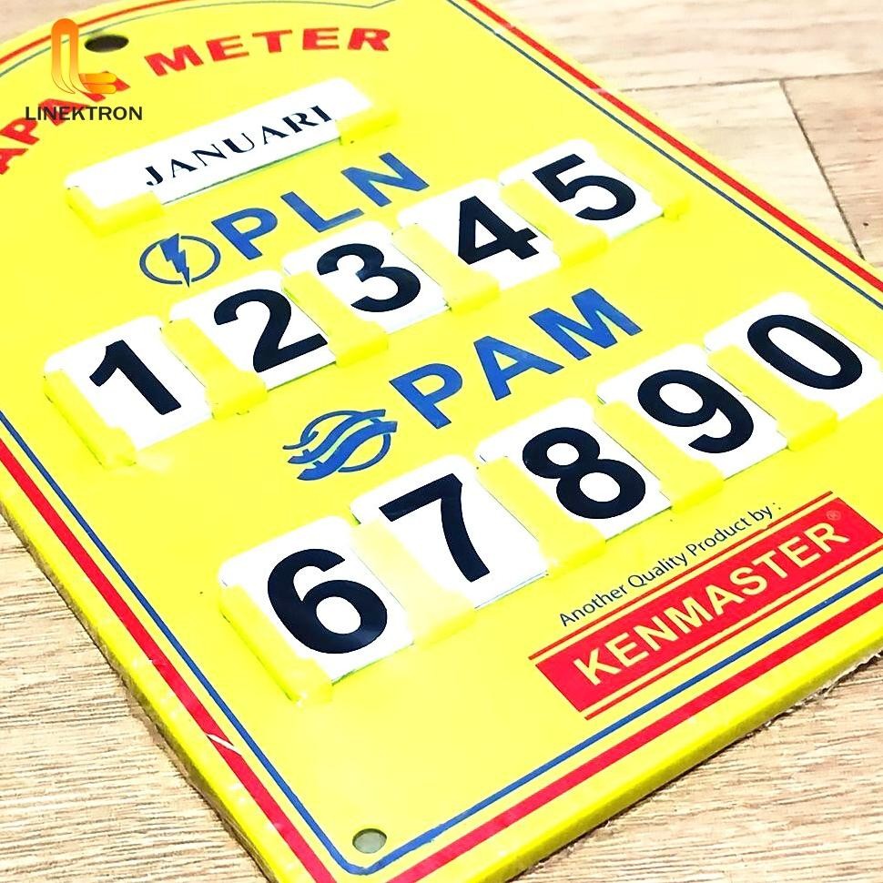 Papan Meteran PLN PAM Listrik Air Meter