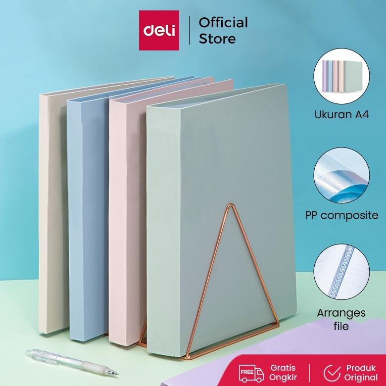 

READY STOK Deli Display Book / Map File Dokumen A4 30/60/80 Halaman Warna Pastel 7267X 72495 Siap kirim