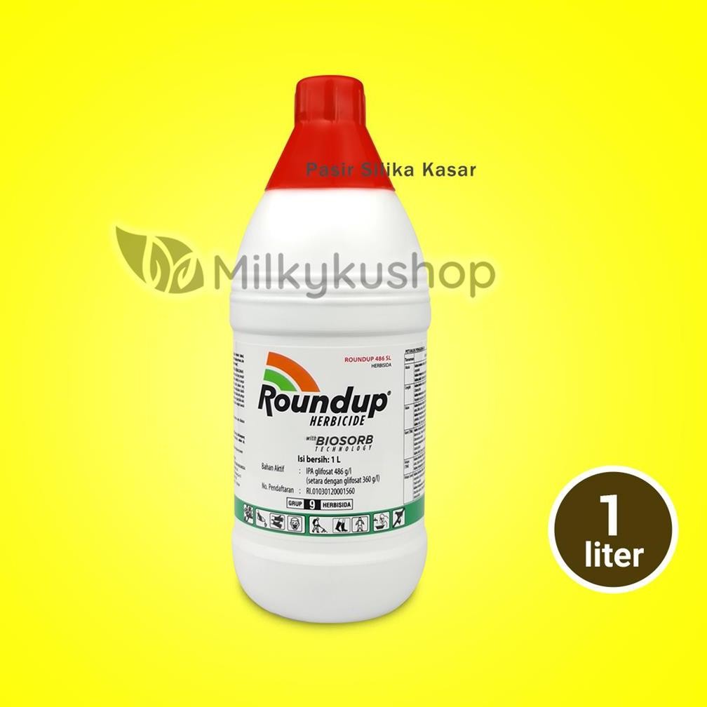 TERMURAH Roundup 486SL Herbisida Obat Pembasmi Rumput Liar & Gulma 1 Liter Siap kirim