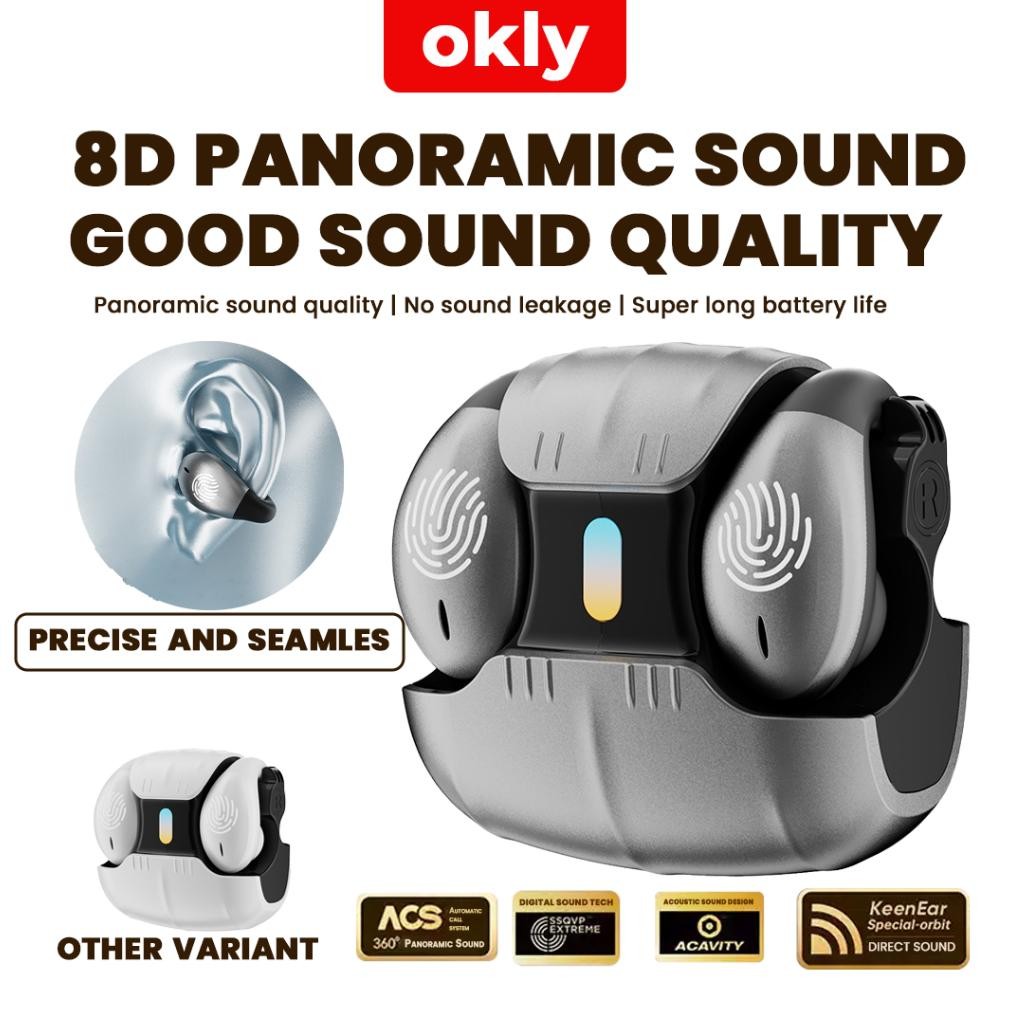MERBAU Okly Mini TWS Earphone Bluetooth - Headset Olahraga Nirkabel Mecha