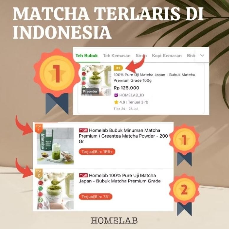 

Homelab | Bubuk Matcha Premium Jepang Antioxidan Tinggi (Baru)